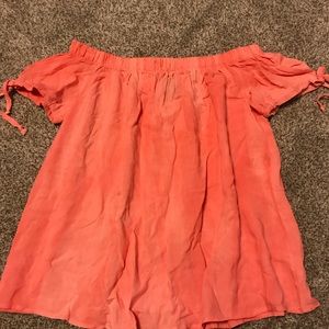 Off the shoulder cropped top